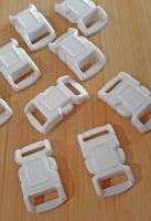 10mm white heavy duty dog buckles (10 per pack) 