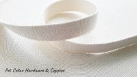 25mm natural cotton webbing by the metre