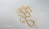 25mm gold welded d-ring