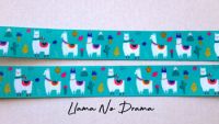 22mm Llama No Drama grosgrain ribbon